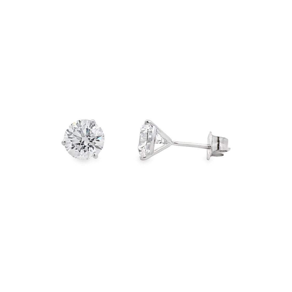 14 Karat 2CTW LAB Diamond Stud Earrings