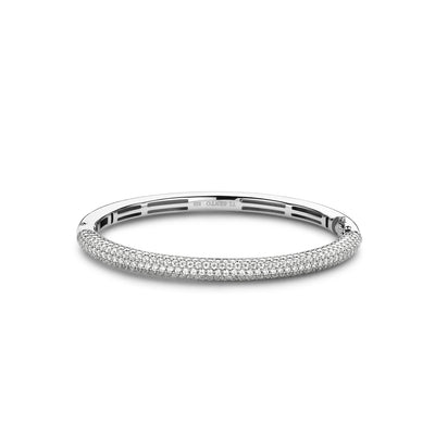 6mm Sparkle CZ Bangle in Silver by TiSento Milano