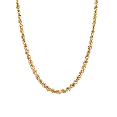 Estate 30" Rope Chain in Yellow Gold