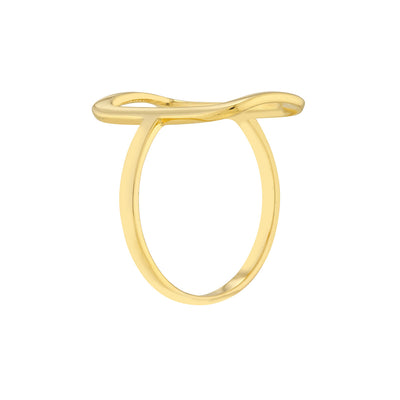 Yellow Gold Free Form Ring