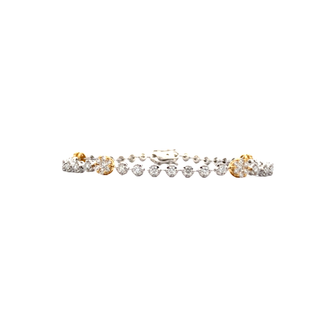 Diamond Tennis Bracelet in Two-Tone Gold by Simon G