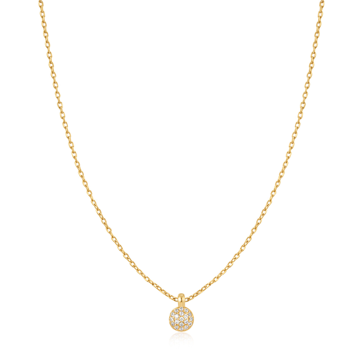 CZ Sphere Pendant in Yellow Gold by Ania Haie