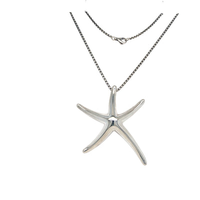 Estate Tiffany & Co. Elsa Perretti Starfish Pendant in Silver