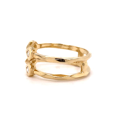 Diamond Ring Enhancer Band in Yellow Gold