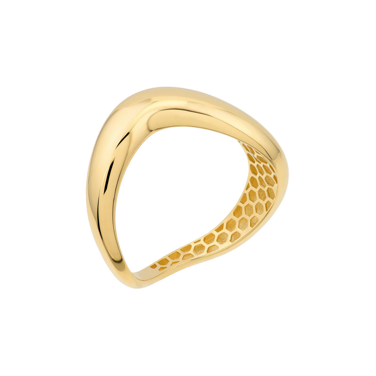 Yellow Gold Free Form Ring