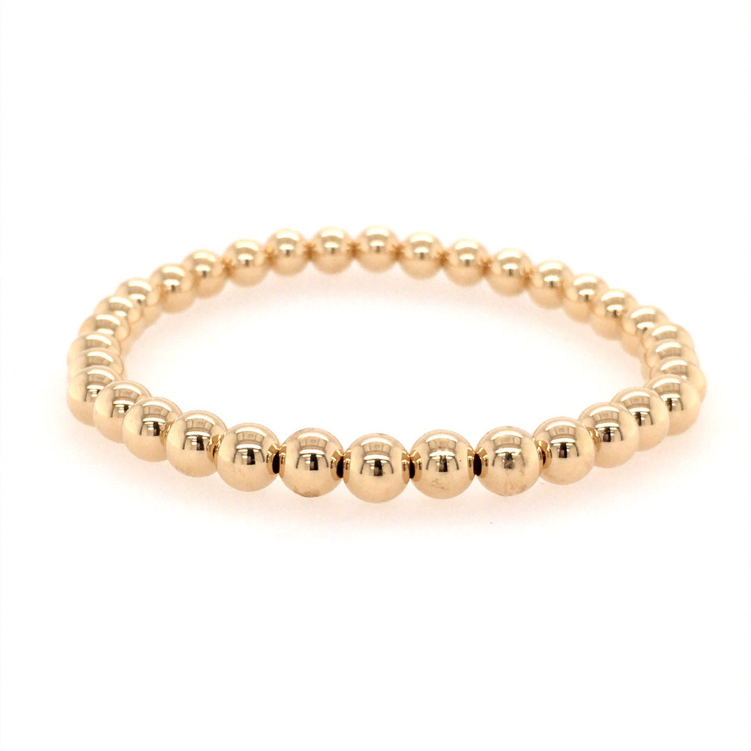 Karen Lazar Stretch 5mm Yellow Gold Bracelet