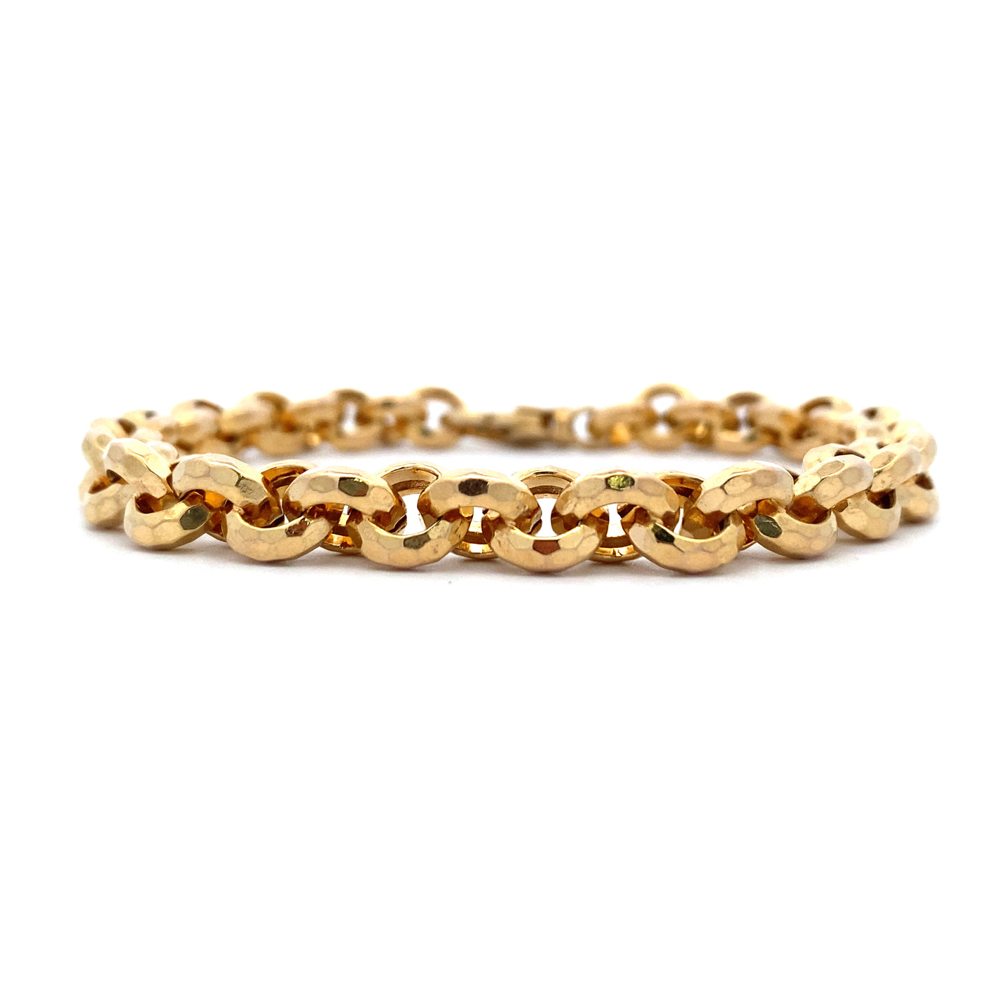 Estate Yellow Gold Fancy Link Bracelet