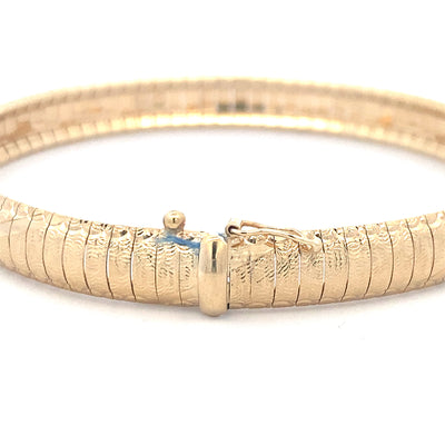 BCJ Estate Jewelry Yellow Gold Omega Bracelet