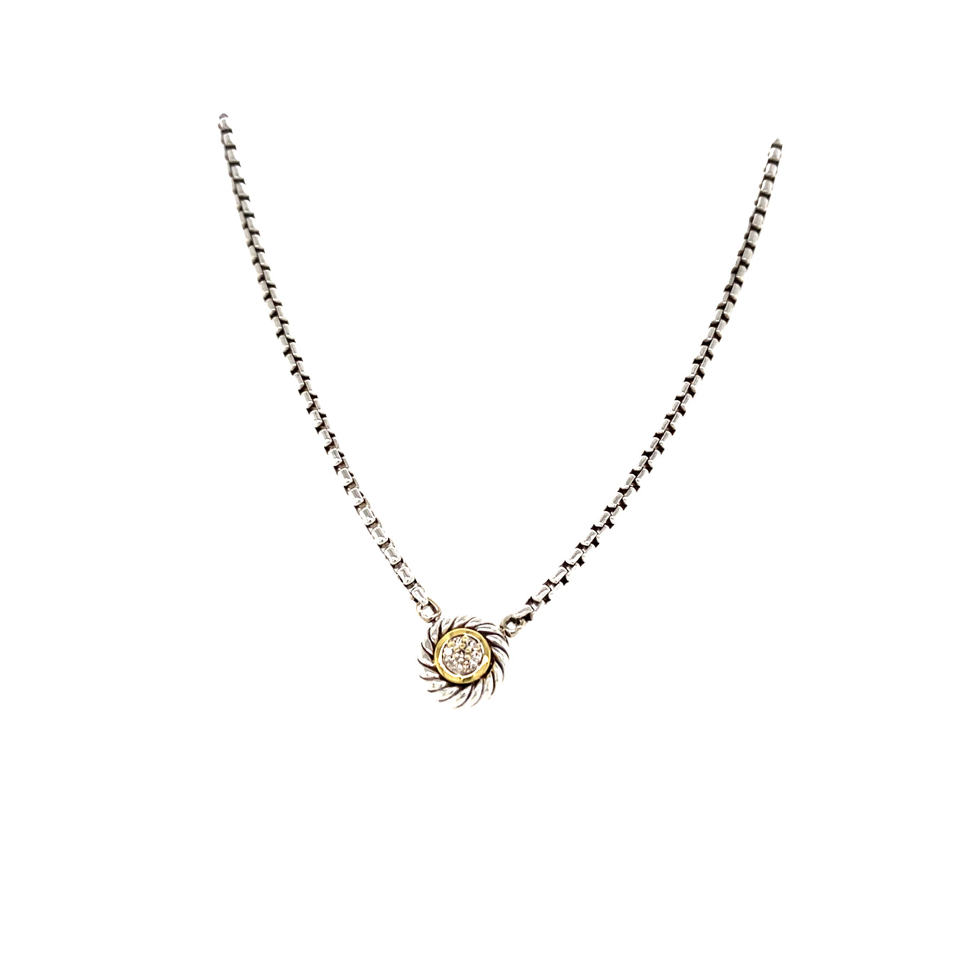 Estate David Yurman Albion Necklace in Two-Tone Gold