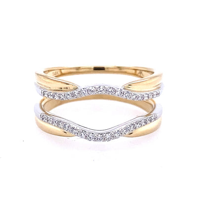 Two-Tone Diamond Ring Guard