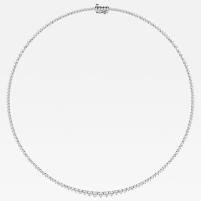 Mercury Ring White Gold  Lab Diamond Graduated Necklace