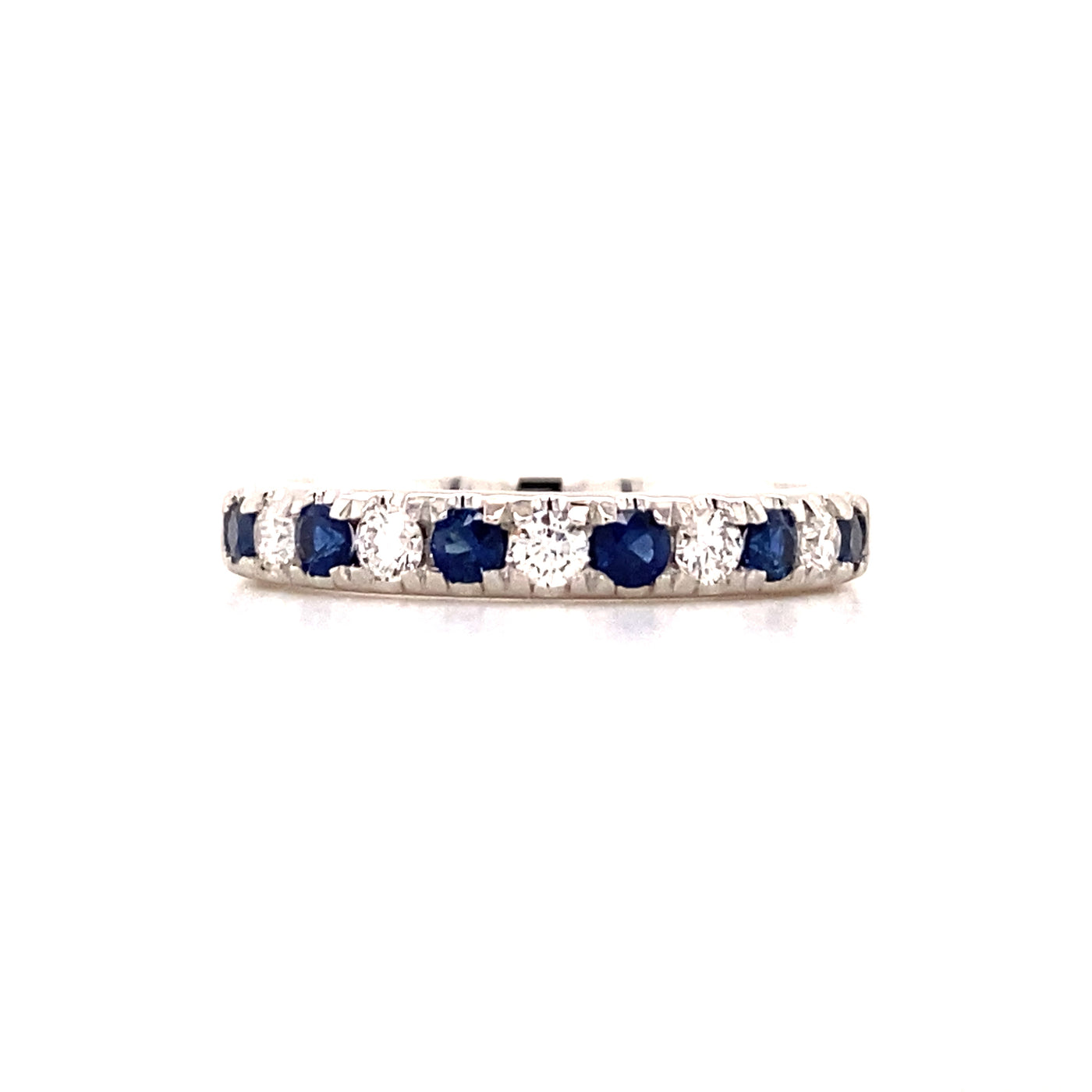 1/2 ctw Sapphire and Diamond Ring in White GOld by B&C