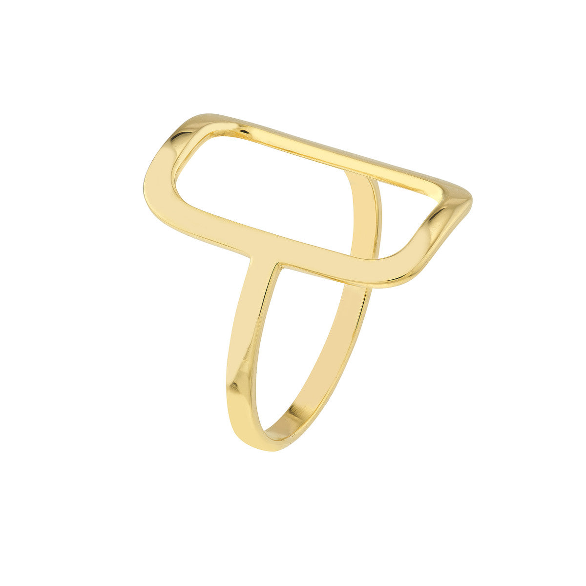 Yellow Gold Free Form Ring