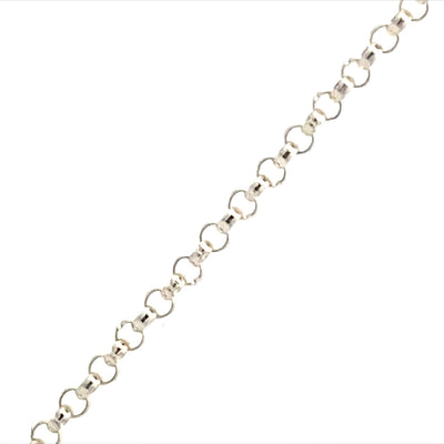 Encircle Silver Rolo Chain Permanent Bracelet BCB-PB3SS