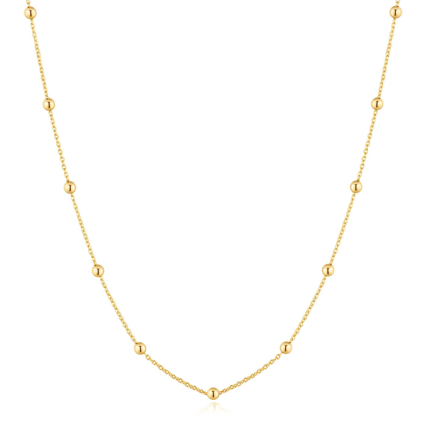 Ania Haie Yellow Gold Bead Station Necklace