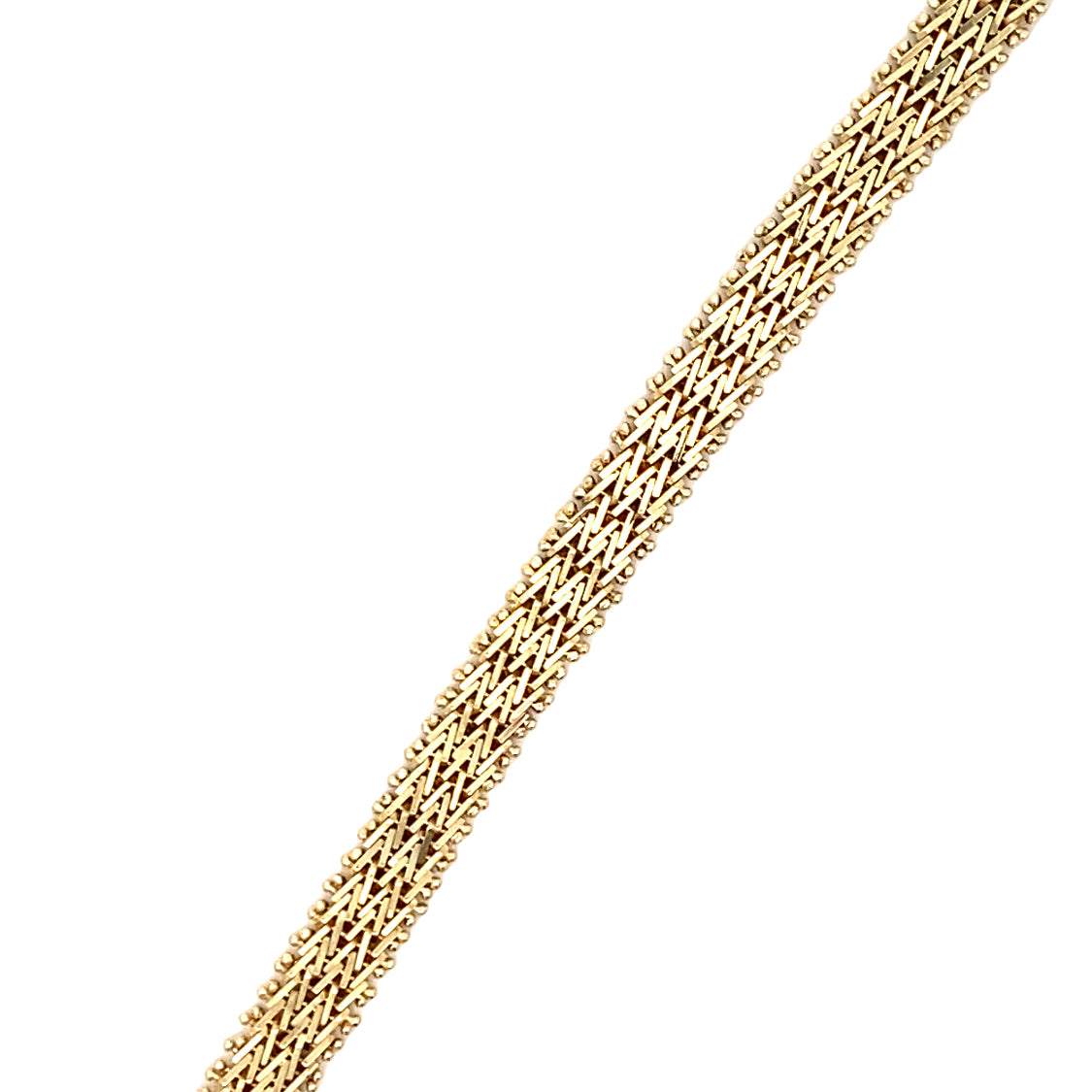 Estate Fancy Link Bracelet in Yellow Gold