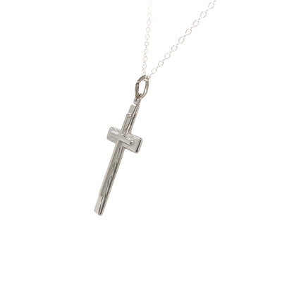 D/C Cross Pendant in Silver