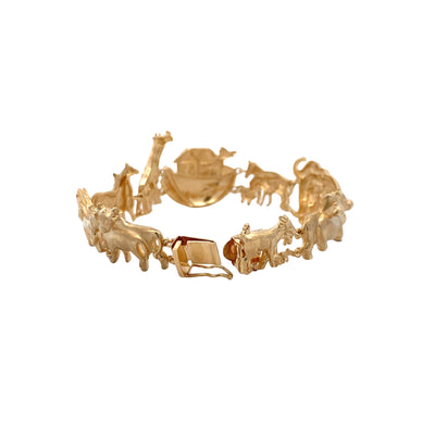 BCJ Estate Jewelry Yellow Gold Noah's Ark Bracelet