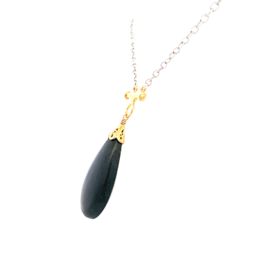 Labradorite One-of-a-Kind Necklace in Two-Tone Gold by Anatoli