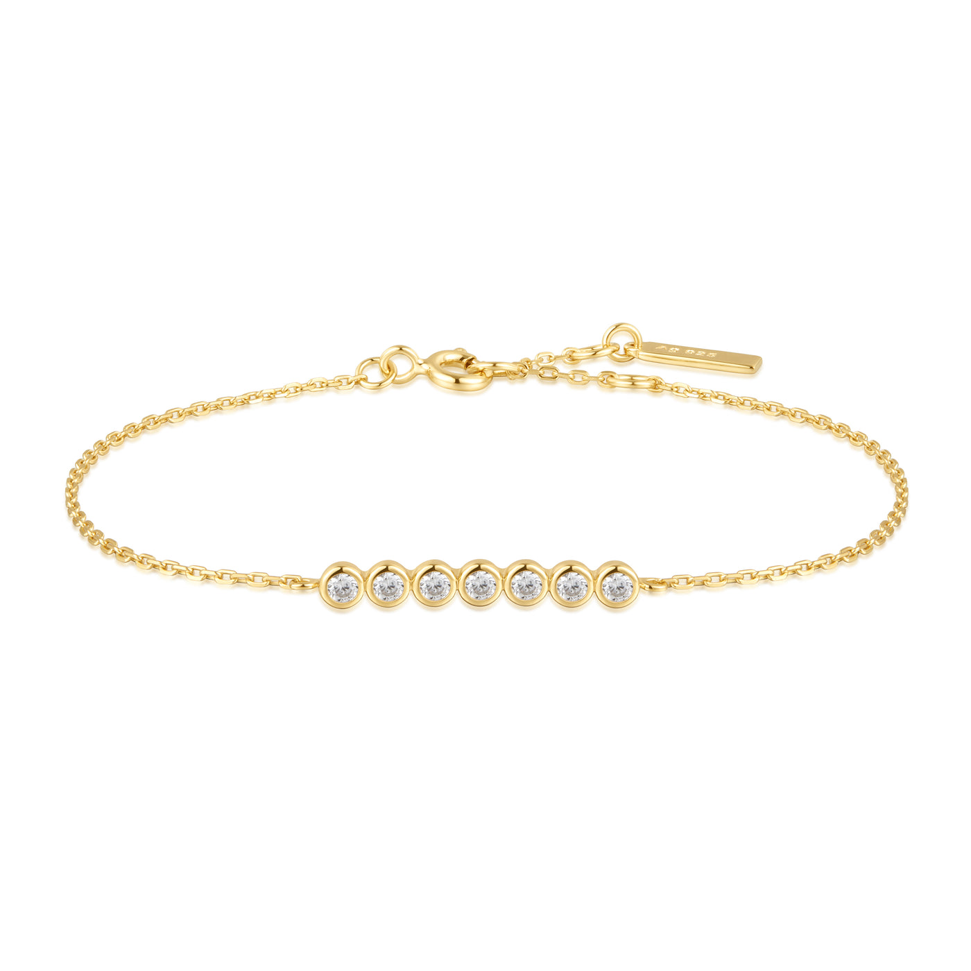 Ania Haie Two-Tone CZ Chain Bracelet