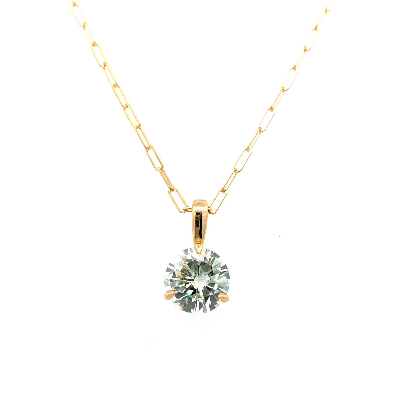 Beeghly & Co.  2.61 CT Solitaire Diamond Pendants