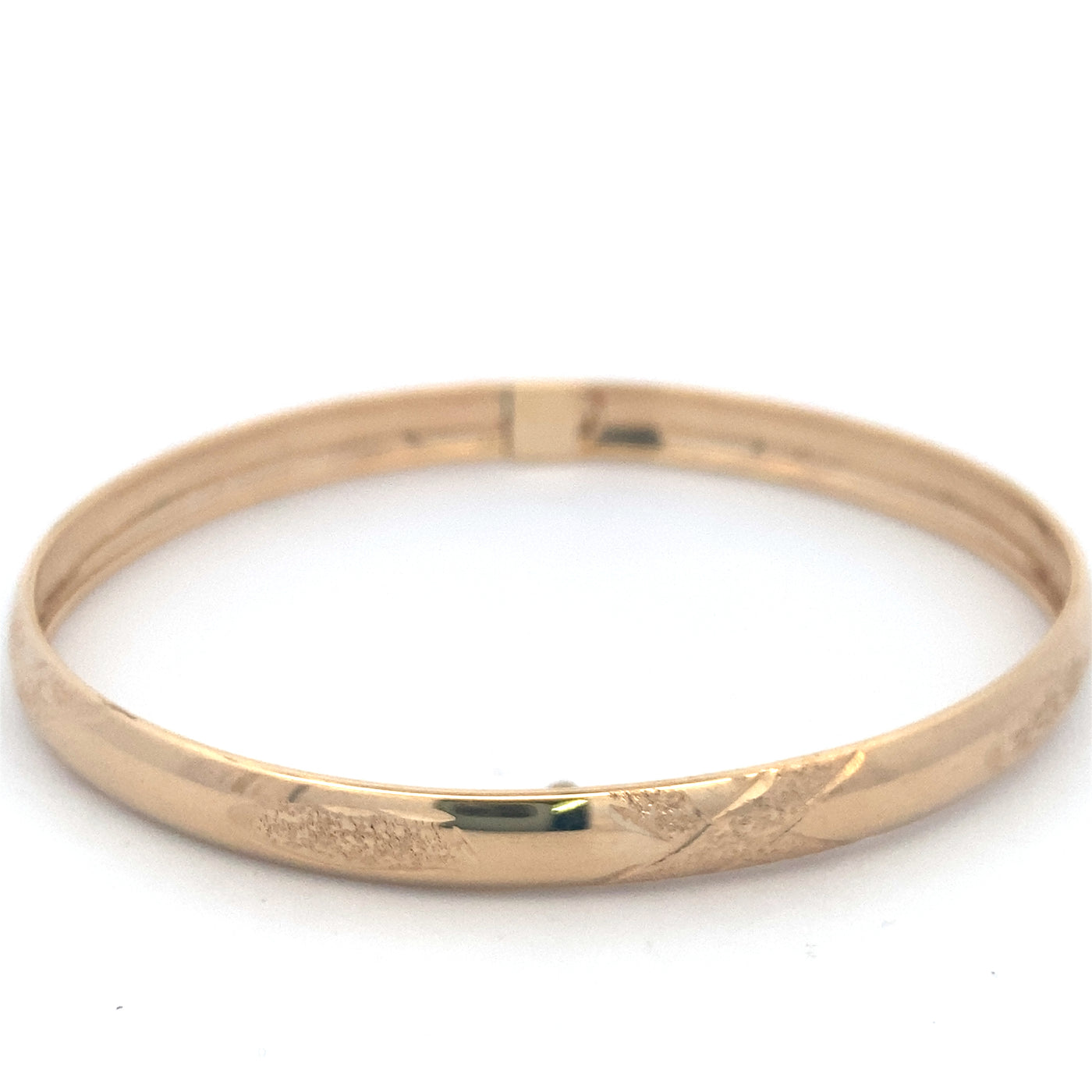 BCJ Estate Jewelry Yellow Gold Flex Bangle