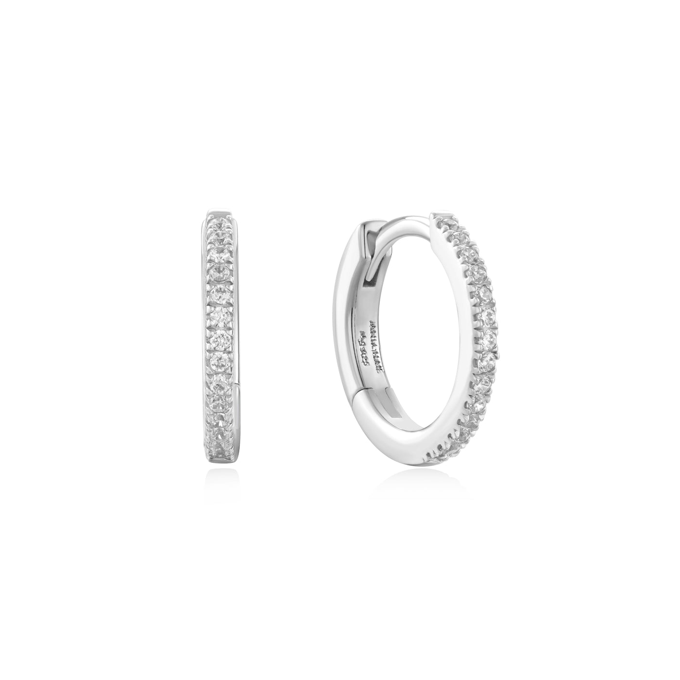 Classic CZ Huggies in Silver by Ania Haie