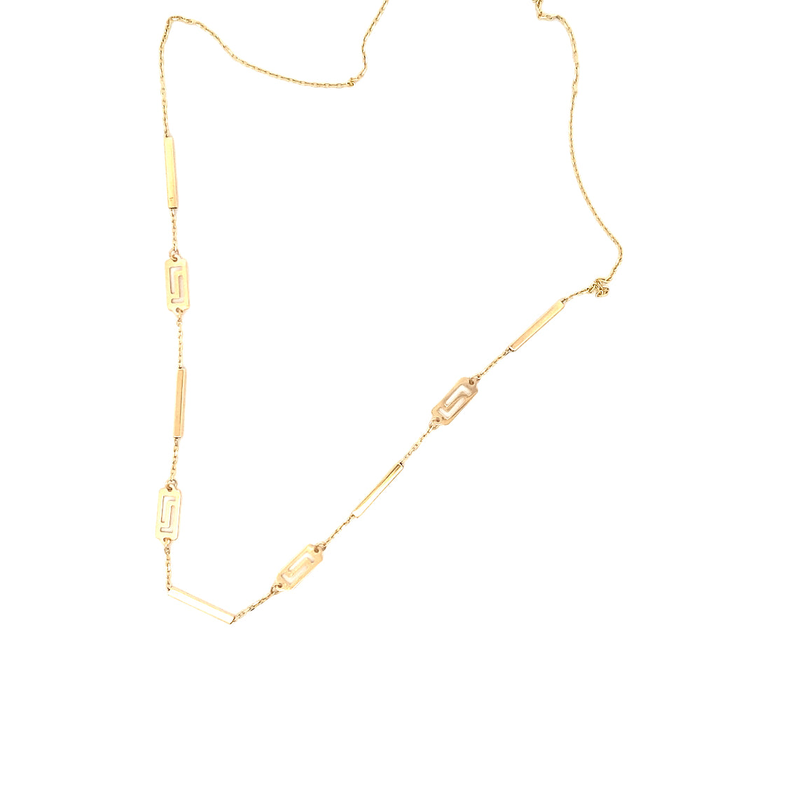 Yellow Gold Fancy Link Necklace 3T375/1800