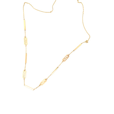 Yellow Gold Fancy Link Necklace 3T375/1800