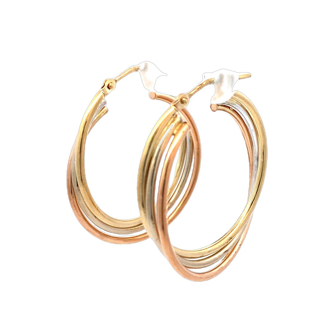 Estate Yellow Gold Hoop Earrings