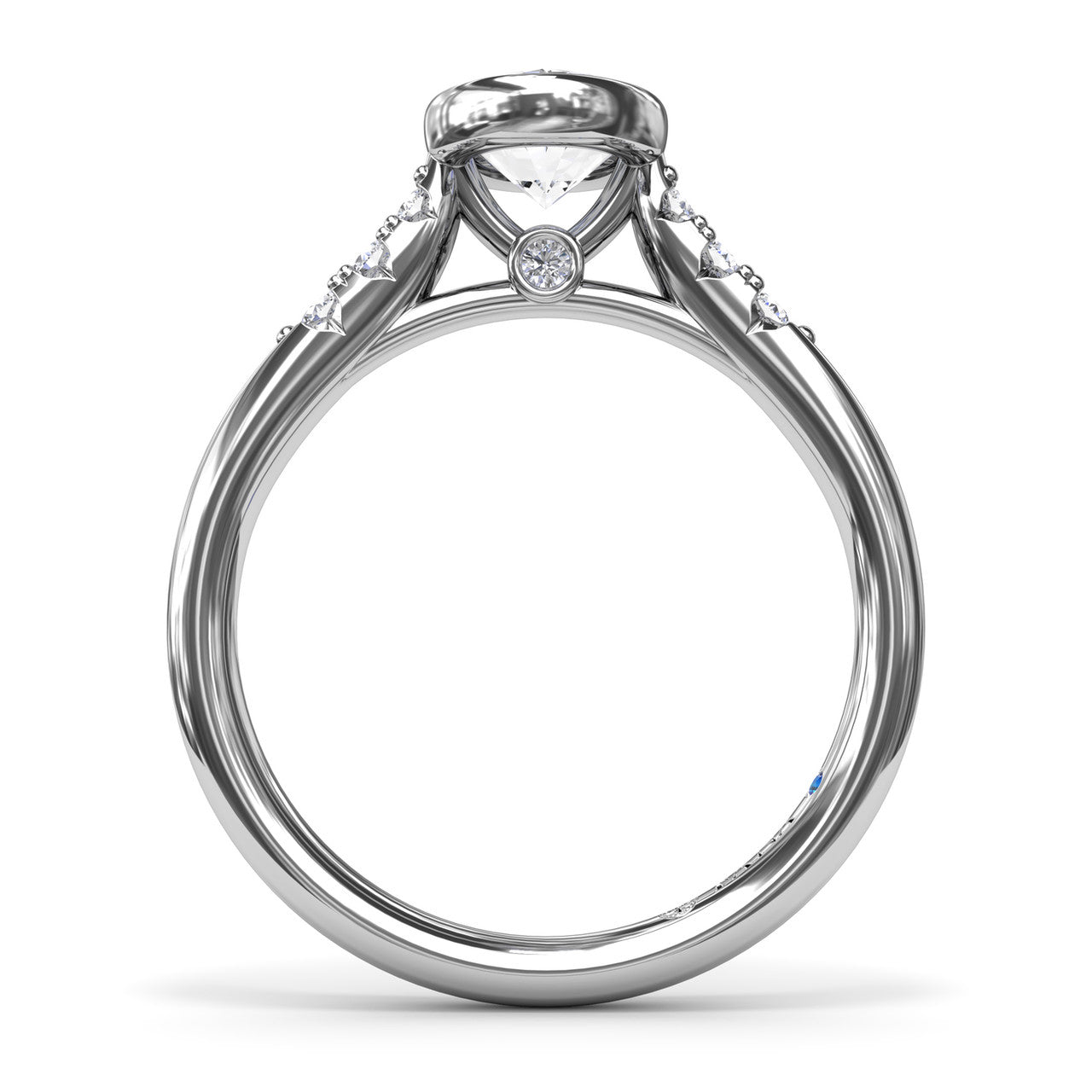 FANA 14KT White Gold Diamond Engagement Ring S4184/WG
