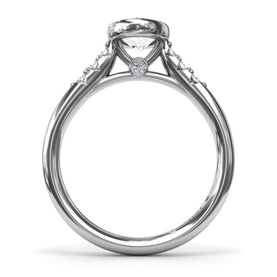 FANA White Gold Diamond Engagement Ring S4184/WG