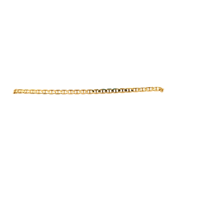 Estate Fancy Link Bracelet in Yellow Gold