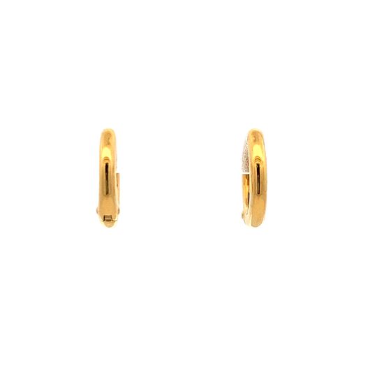 Huggie Earrings in Yellow Gold by Ti Sento Milano