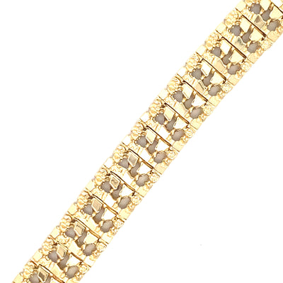 BCJ Estate Jewelry Yellow Gold D/C Fancy Link Bracelet