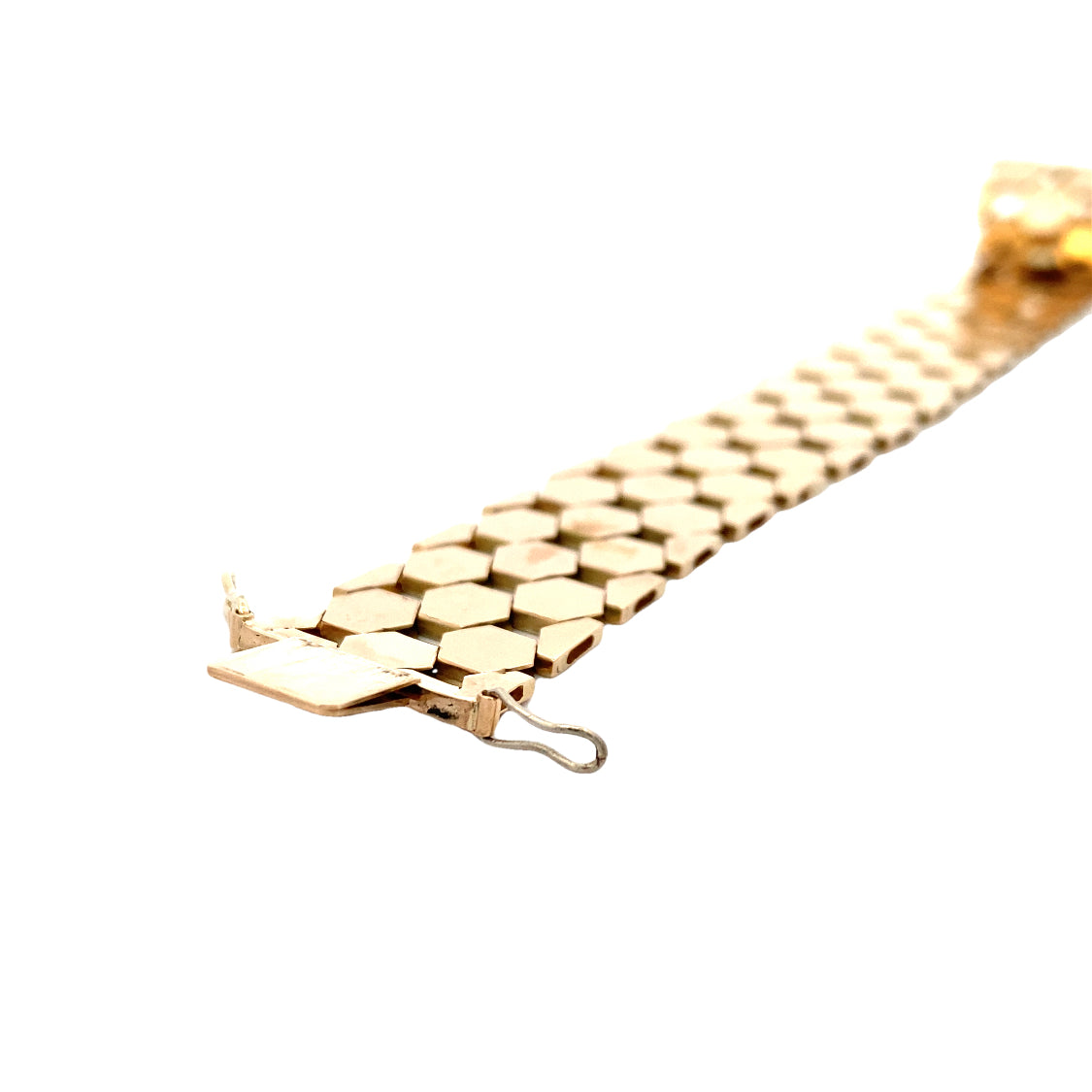 Estate Yellow Gold Fancy Link Bracelet