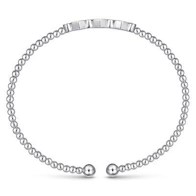 Gabriel & Co. White Gold Diamond Bujukan Bangle