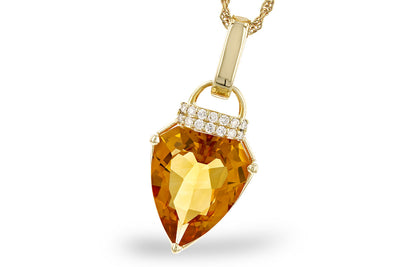 Allison Kaufman Co. Yellow Golkd CItrine Pendant