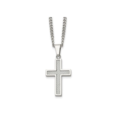 Cross Pendant in Stainless Steel