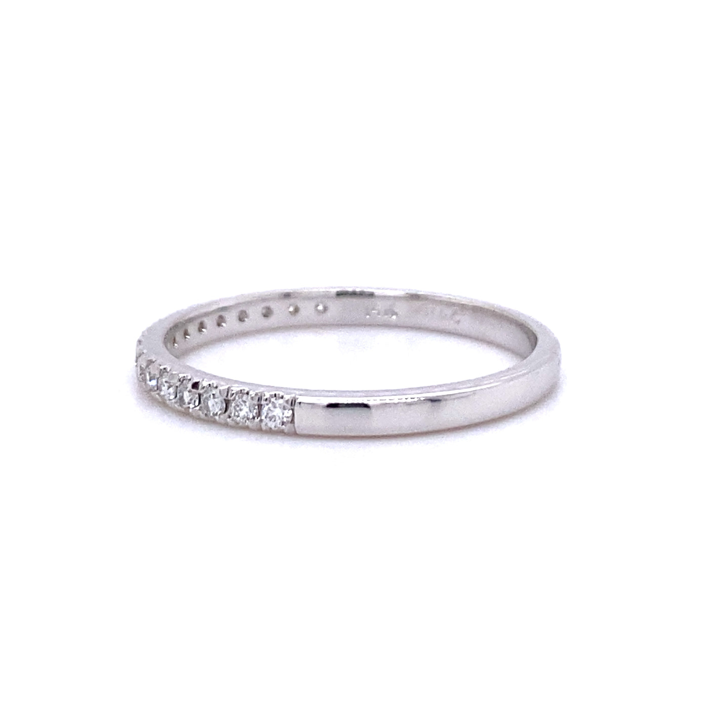 Beeghly & Co. 14 Karat White Gold 1/20 Diamond Wedding Band - Lady's BCR-65BW