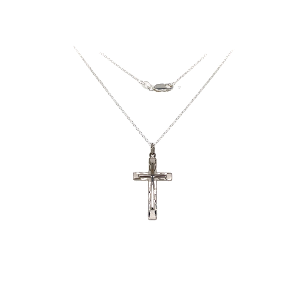 D/C Cross Pendant in Silver