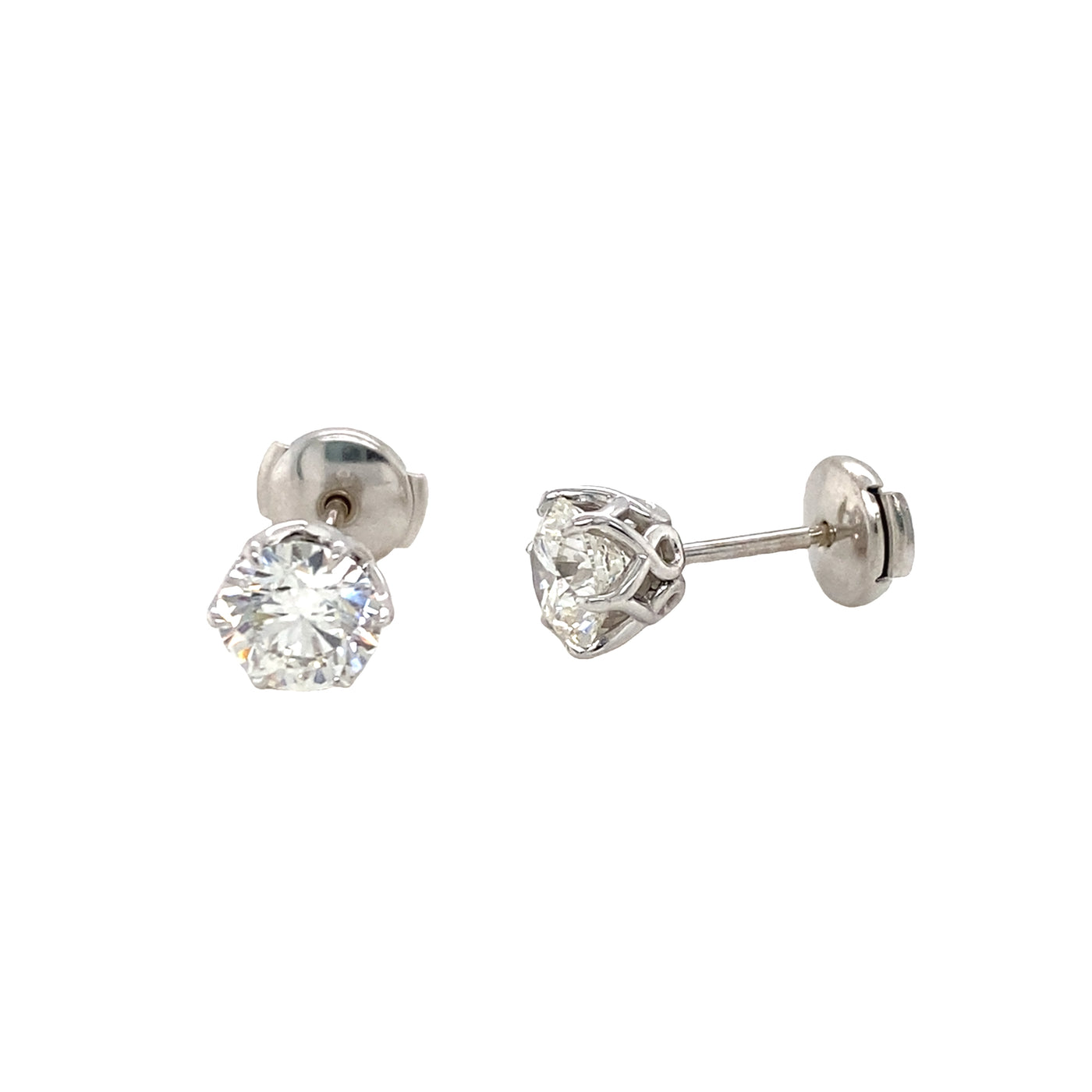 2.5ctw Diamond Stud Earrings in White Gold "Best Collection" by B&C