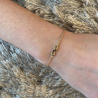 6.5" Encircle Permanent Bracelet in Yellow Gold