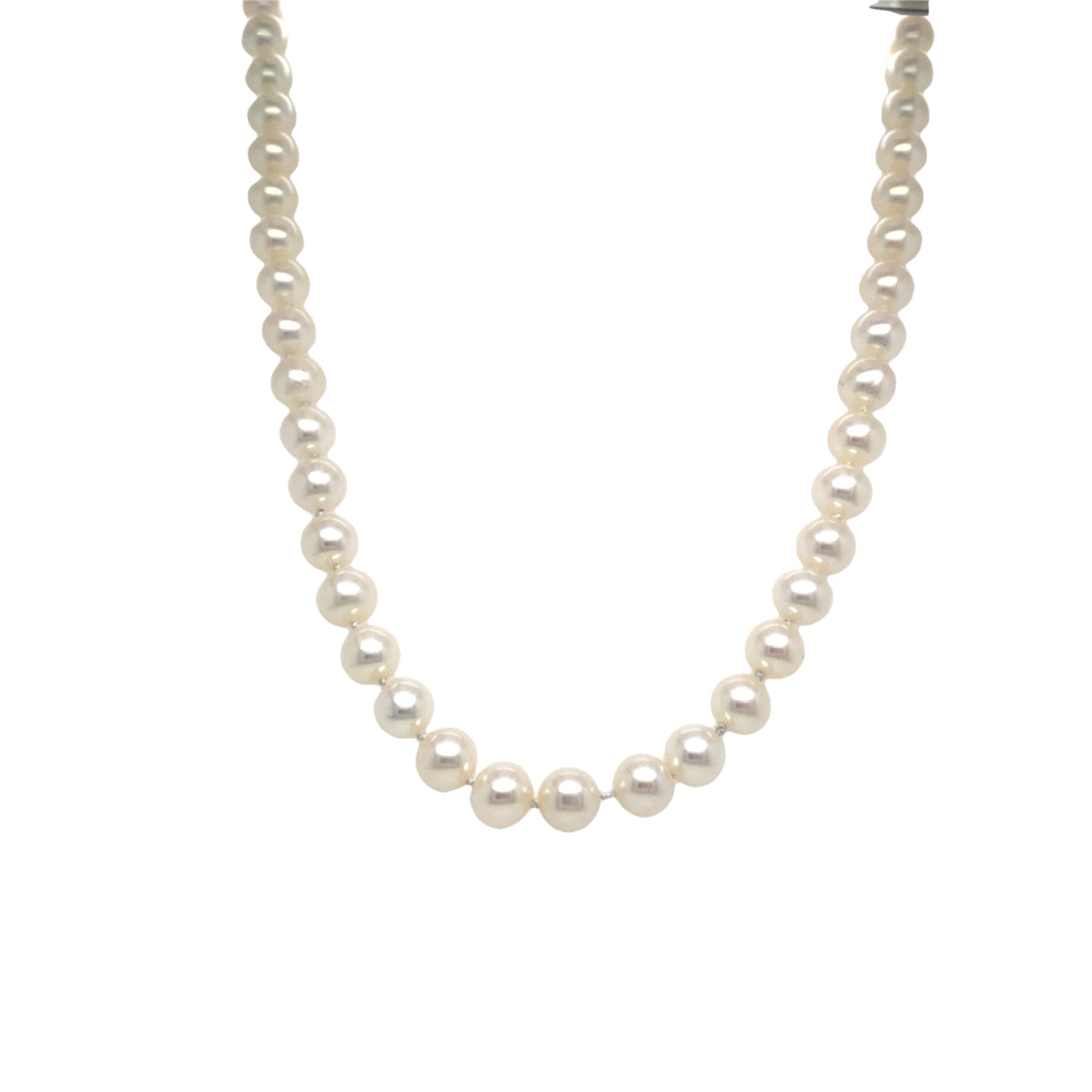 17-19" Pearl Necklace in Yellow Gold by B&C