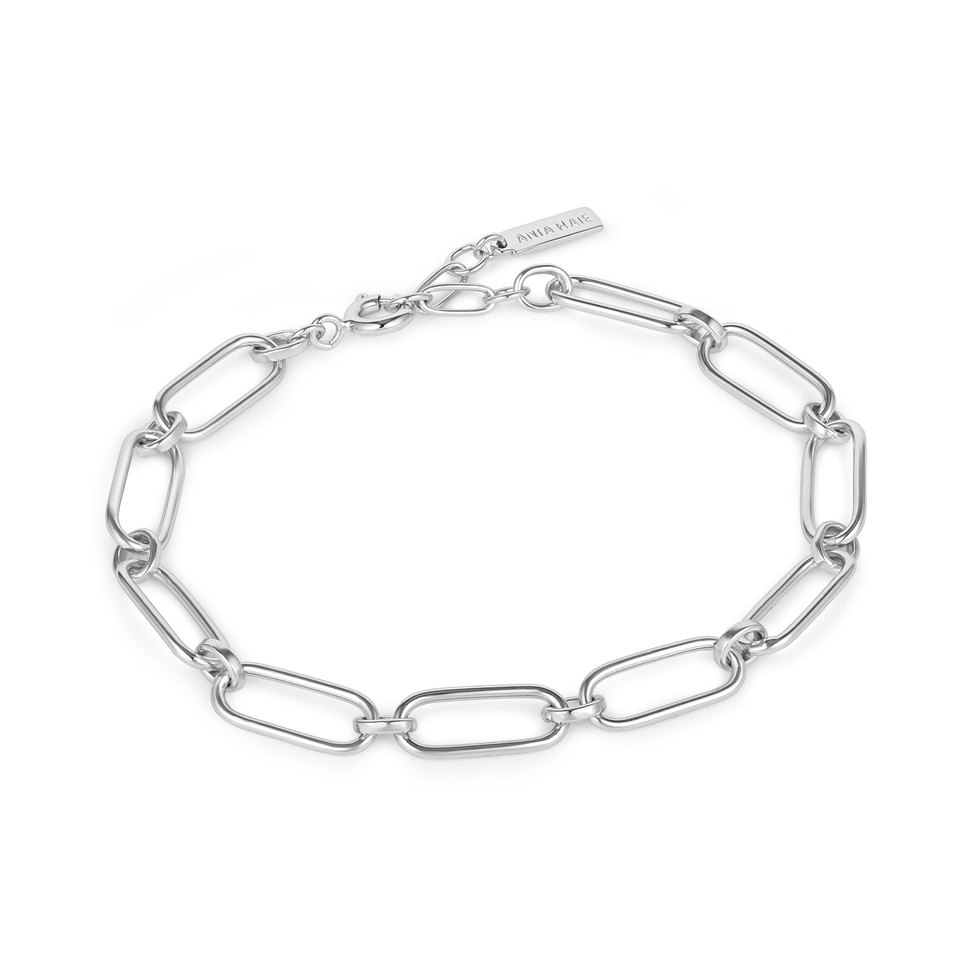 Chunky Connect Chain Bracelet in Silver by Ania Haie