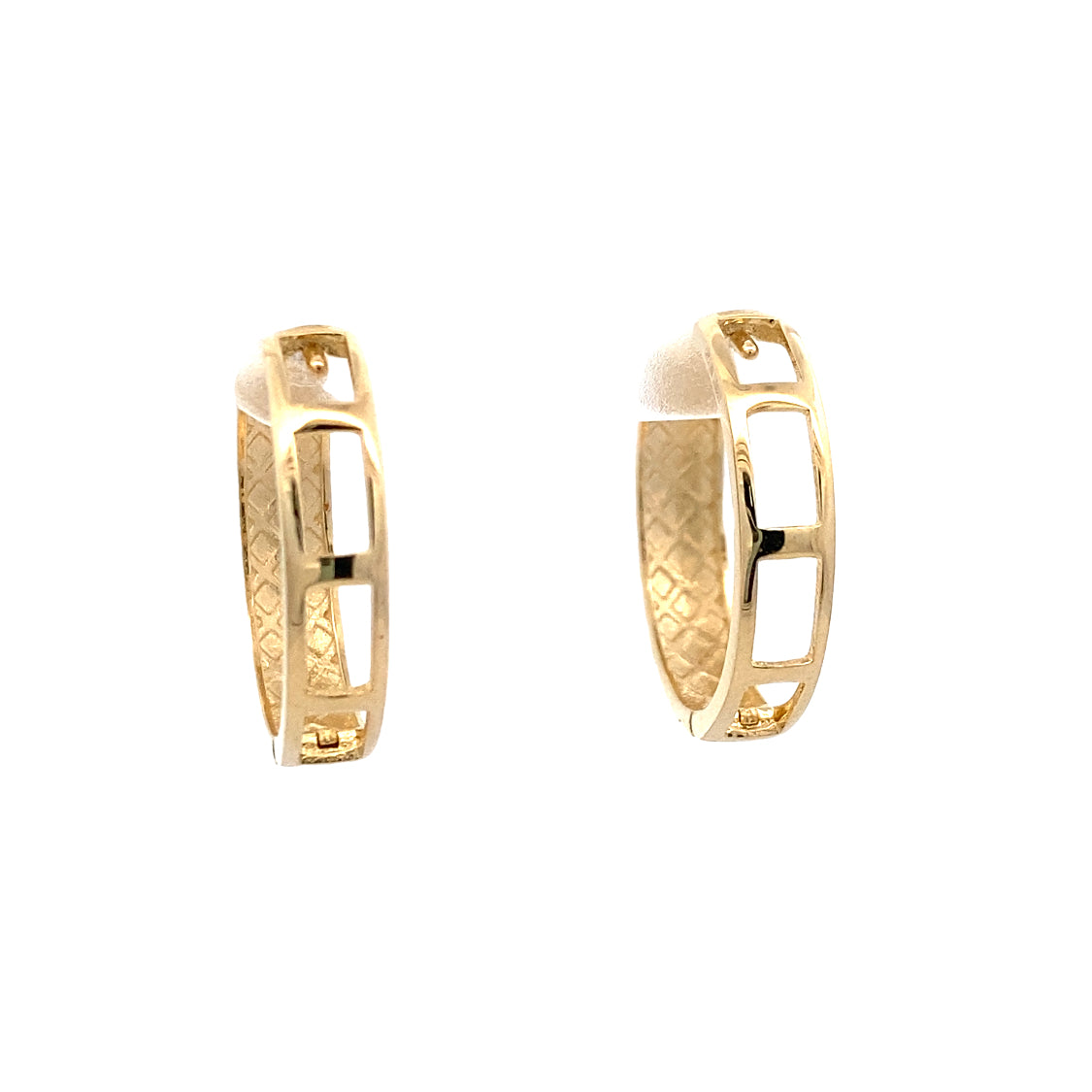 Yellow Gold Hoop Earrings 5T358