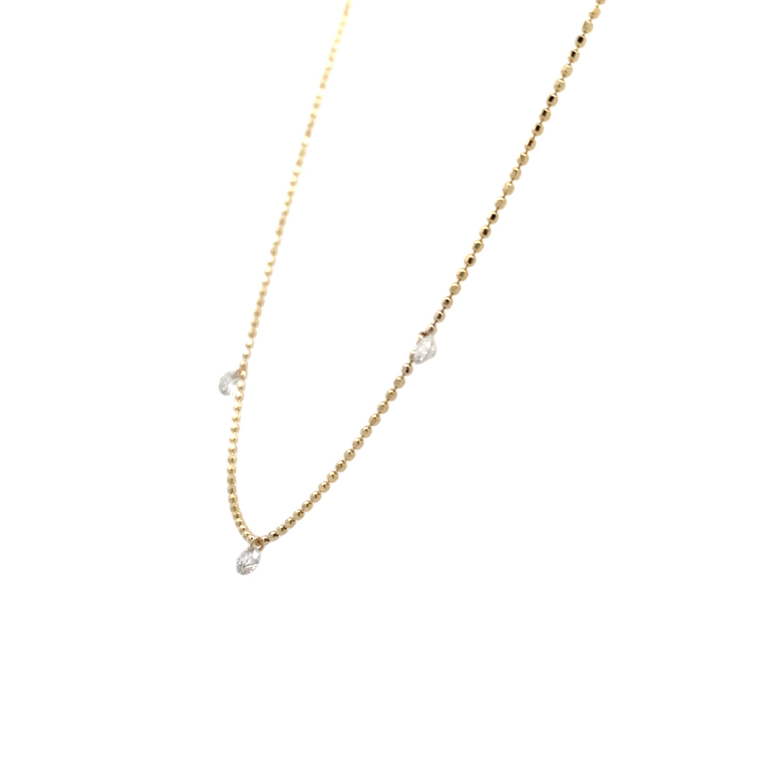 Dazzling Diamond Necklace in Yellow Gold