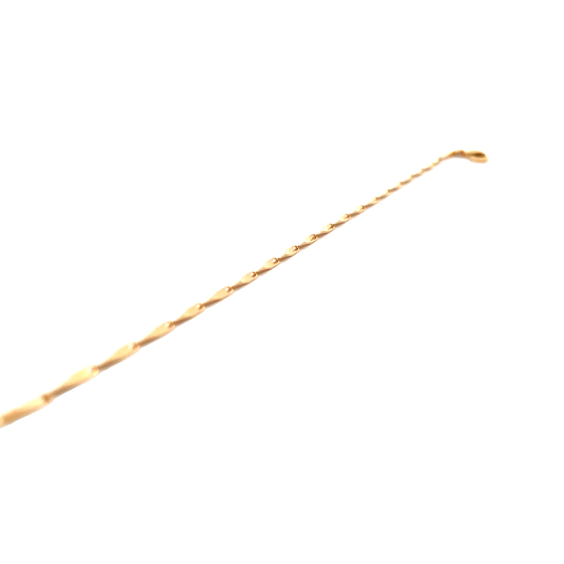 7" Infinity Chain Bracelet in Yellow Gold