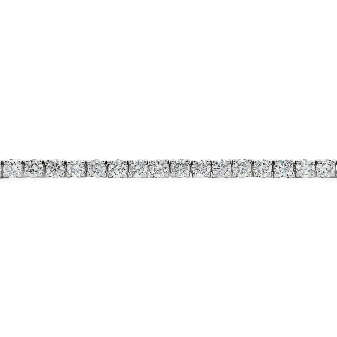 14 KT White Gold Diamond Tennis Bracelet B401300-14WF