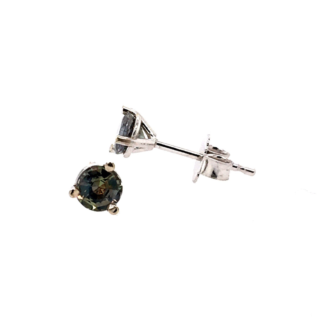 Beeghly & Co. 14 KT White Gold Alexandrite Stud Earrings BCE-AS-ALEXW